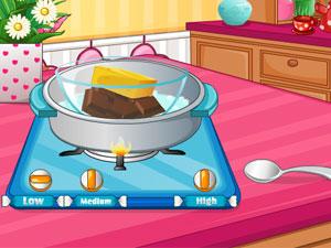 设计心形夹心布朗尼