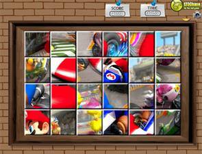 马里奥赛车拼图 