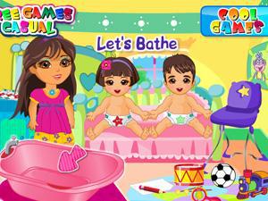 朵拉照顾双胞胎