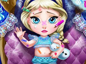 艾莎宝贝受伤了