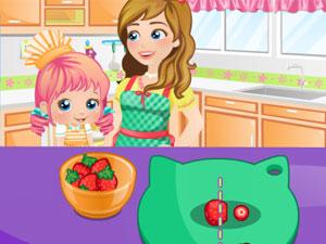 爱丽丝宝贝做蛋糕