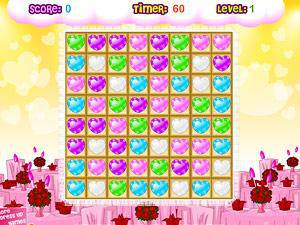 心形糖果对对碰