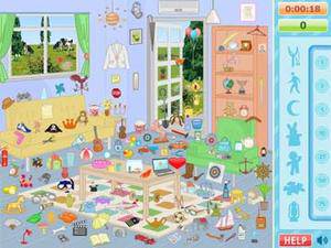 黄房子里找东西