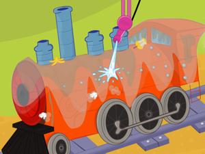 汤姆猫洗火车