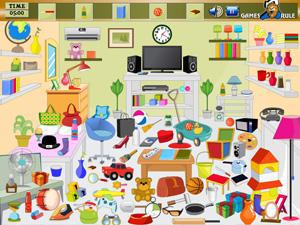 凌乱的房间找物品