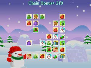 圣诞礼物连一连