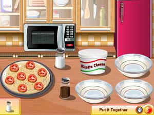 跟莎拉学做三色披萨