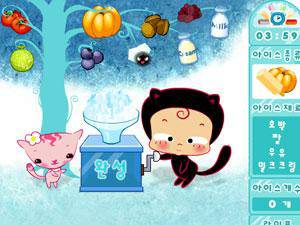 小黑花花做冰棍