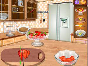 跟莎拉学做水果松糕