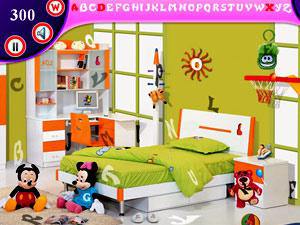 婴儿卧室找字母