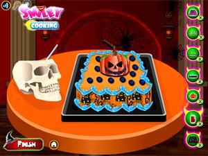 装饰万圣节蛋糕