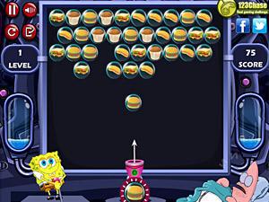 海绵宝宝玩泡泡龙