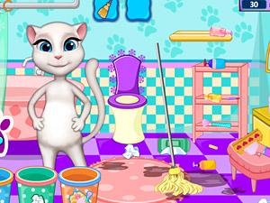 安吉拉浴室打扫