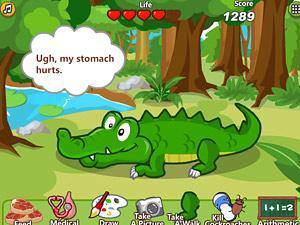 朵拉照顾小鳄鱼