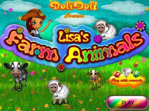 丽莎喂养农场动物