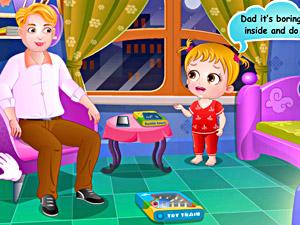 可爱宝贝过父亲节