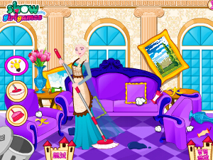 艾莎女王打扫王室