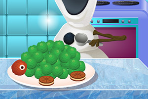 雪宝制作冰淇淋