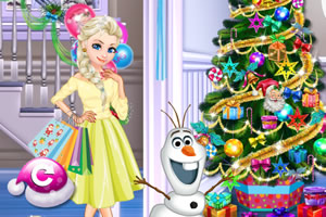 艾尔莎圣诞购物