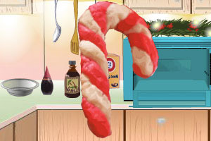 圣诞节拐棍饼干