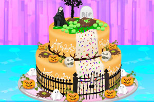 美味的万圣节大蛋糕