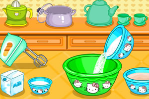 凯蒂猫甜甜圈松饼