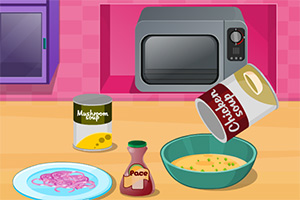 喷香的砂锅鸡饭