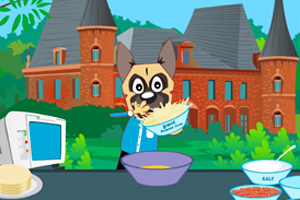 小狗晚餐软披萨