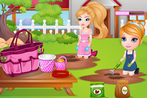 宝贝芭比学园艺