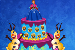 艾尔莎的蛋糕装饰