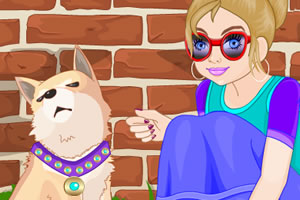 莎拉和她的小狗