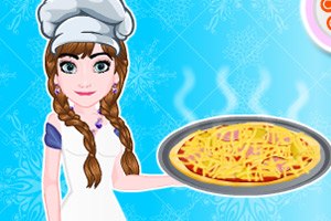 安娜制作特殊披萨