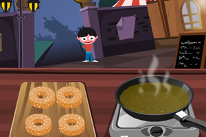 烹饪美味的甜甜圈