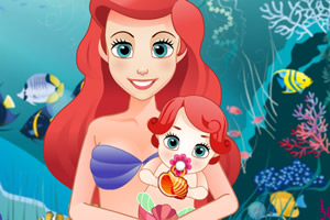 美人鱼爱丽儿生宝贝