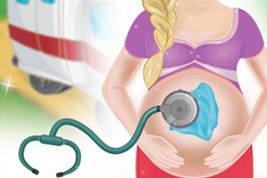 孕妇艾莎做产检