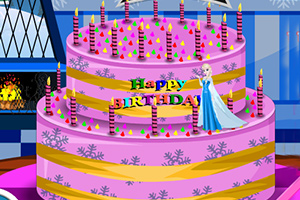 冰雪奇缘蛋糕装饰