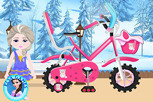 艾莎的趣味自行车