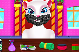 帮安吉拉刮胡子