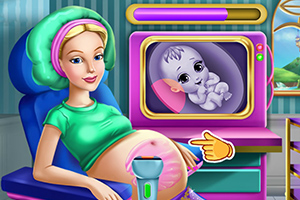 长发芭比做产检