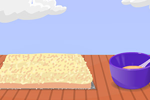 美味的香草蛋糕