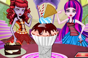 小魔女制作冰淇淋