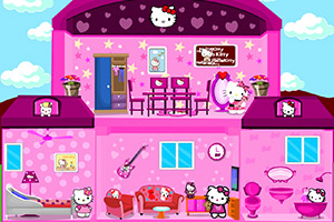 布置凯蒂猫的新家