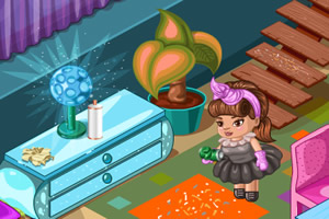 打扫杂乱的房间