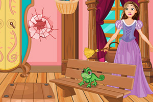 长发公主房间清洁