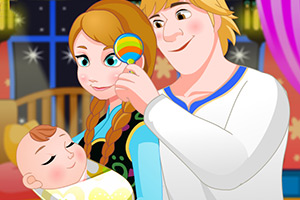 安娜照顾小宝贝