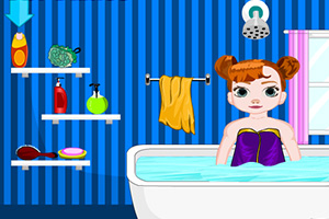 宝贝安娜沐浴时间