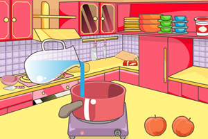 米娅做桃子馅饼