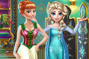 艾莎为安娜做新衣