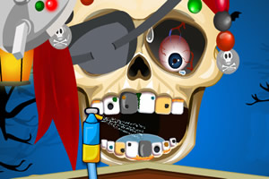 海盗骷髅看牙医