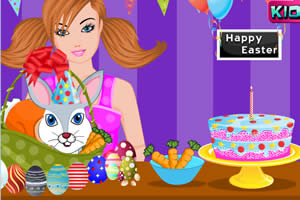 复活节打理兔子